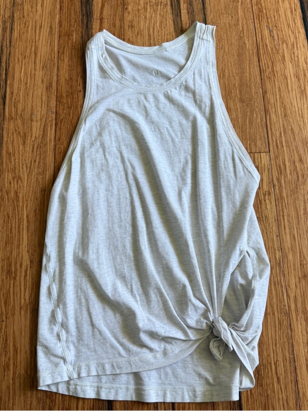Lululemon Tank Top Side Tie Heathered Gray